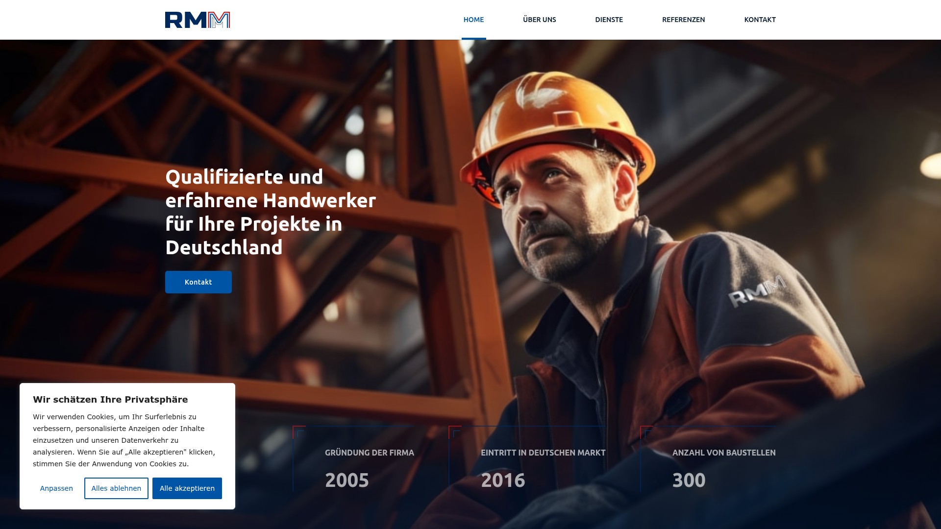 RMM — Kompletní web + vizuální identita